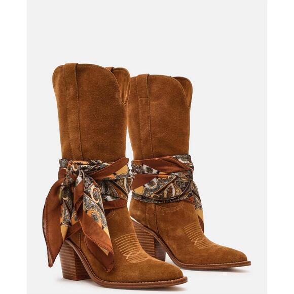 STEVE MADDEN Shoes - NEW STEVE MADDEN women's sally scarf boot in chestnut